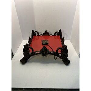 BELAVERRA VENETIAN SCROLL Paprika Red Napkin Holder